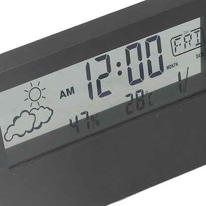 LCD Alarm Clock Transparent Multifunctional Large Screen Display Battery Powered Digital Alarm Clock for Home V1294-YM0523-3115220042212