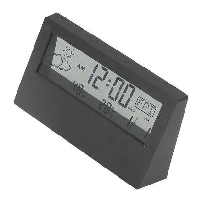 LCD Alarm Clock Transparent Multifunctional Large Screen Display Battery Powered Digital Alarm Clock for Home V1294-YM0523-3115220042212