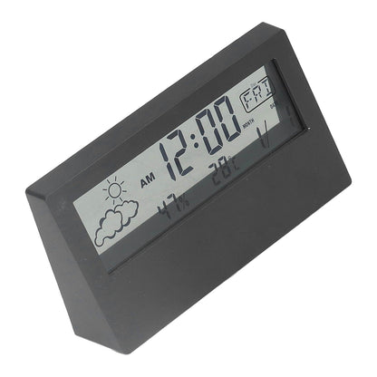 LCD Alarm Clock Transparent Multifunctional Large Screen Display Battery Powered Digital Alarm Clock for Home V1294-YM0523-3115220042212