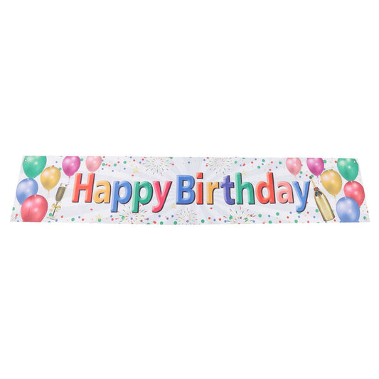 Happy Birthday Decorations Backdrop Balloon Fireworks Champagne Happy Birthday Yard Sign for Birthday Party V1294-YM0523-3115220044811
