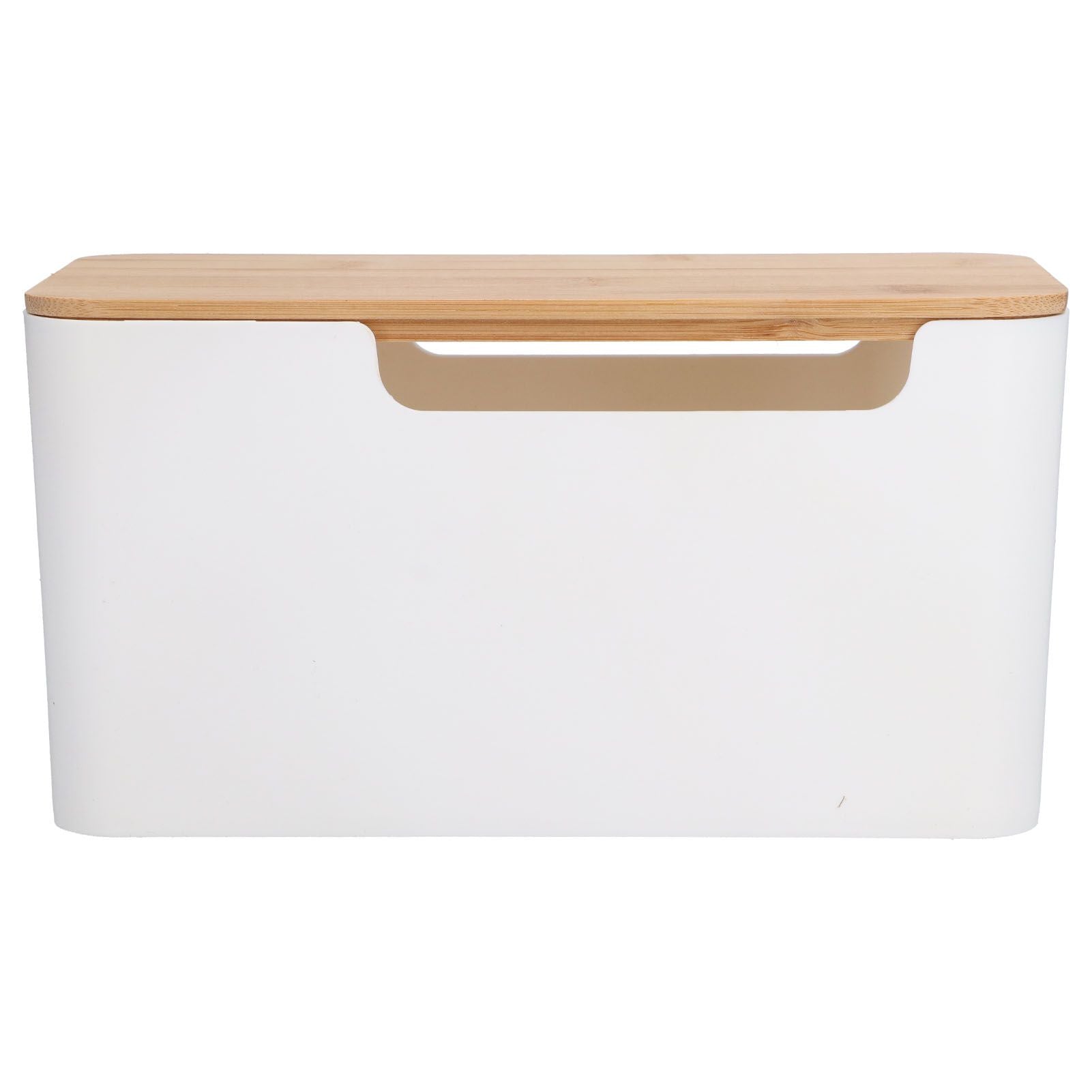 Cable Box Small Cable Management Box with A Wooden Lid for Cord Hider TV Wires Routers Computers Wires Home V1294-YM0523-3116210069211