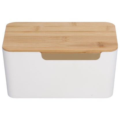 Cable Box Small Cable Management Box with A Wooden Lid for Cord Hider TV Wires Routers Computers Wires Home V1294-YM0523-3116210069211