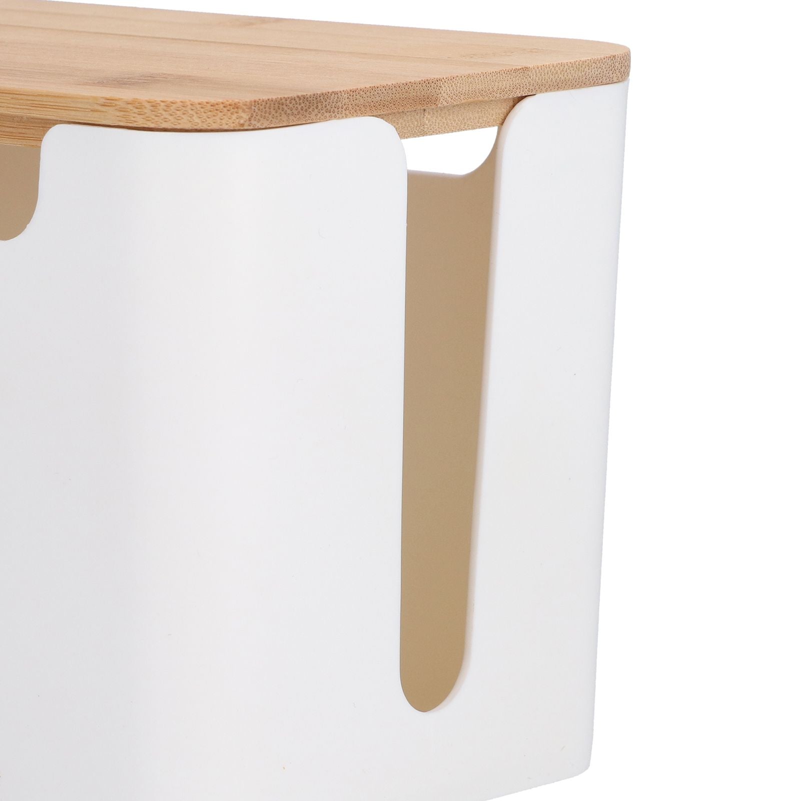 Cable Box Small Cable Management Box with A Wooden Lid for Cord Hider TV Wires Routers Computers Wires Home V1294-YM0523-3116210069211