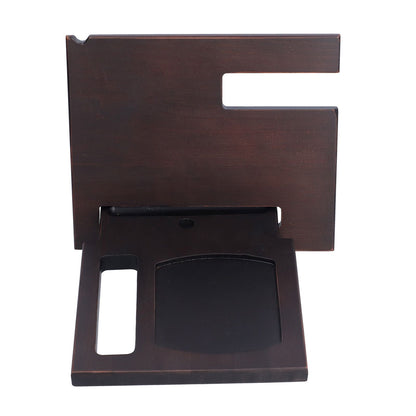 Wooden Mobile Phone Base Multifunctional Keychain Holder Storage Rack for Home Office V1294-YM0523-3116210069511