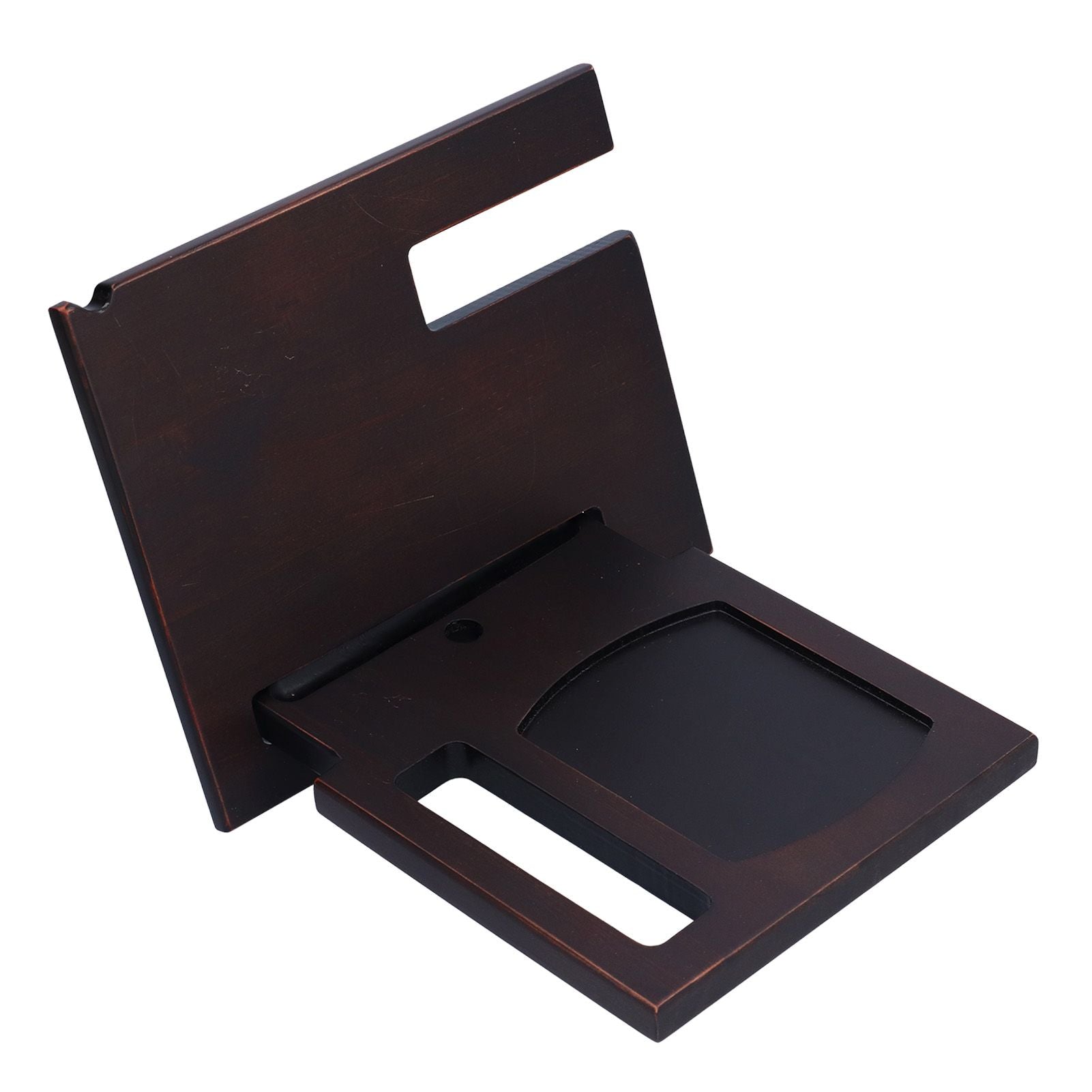 Wooden Mobile Phone Base Multifunctional Keychain Holder Storage Rack for Home Office V1294-YM0523-3116210069511