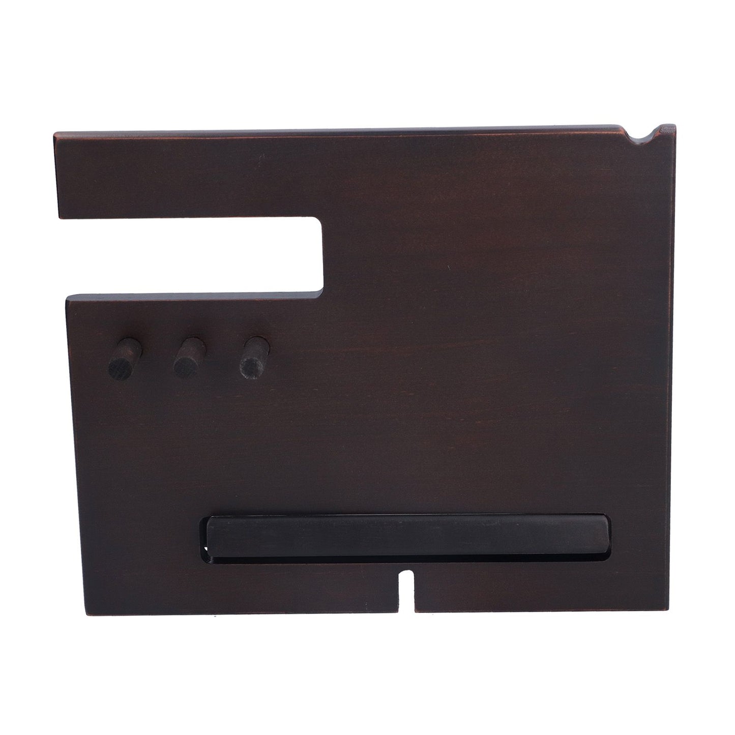 Wooden Mobile Phone Base Multifunctional Keychain Holder Storage Rack for Home Office V1294-YM0523-3116210069511