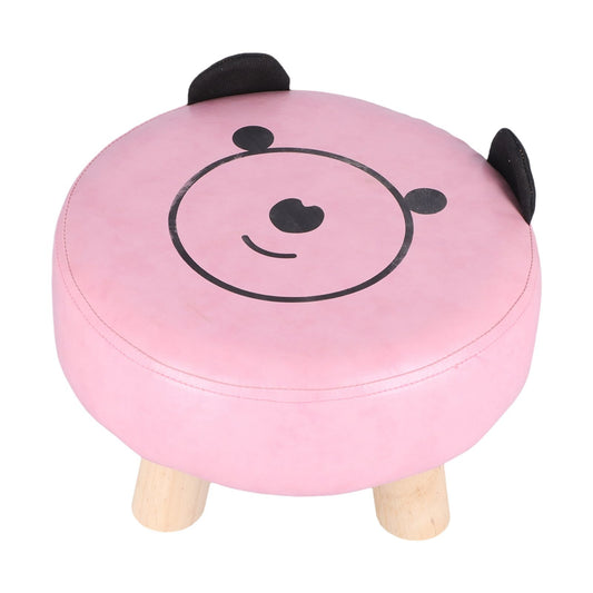 Small Under Desk Footrest Cute Cartoon Ottoman with 4 Stable Log Legs for Children V1294-YM0523-3116210070411