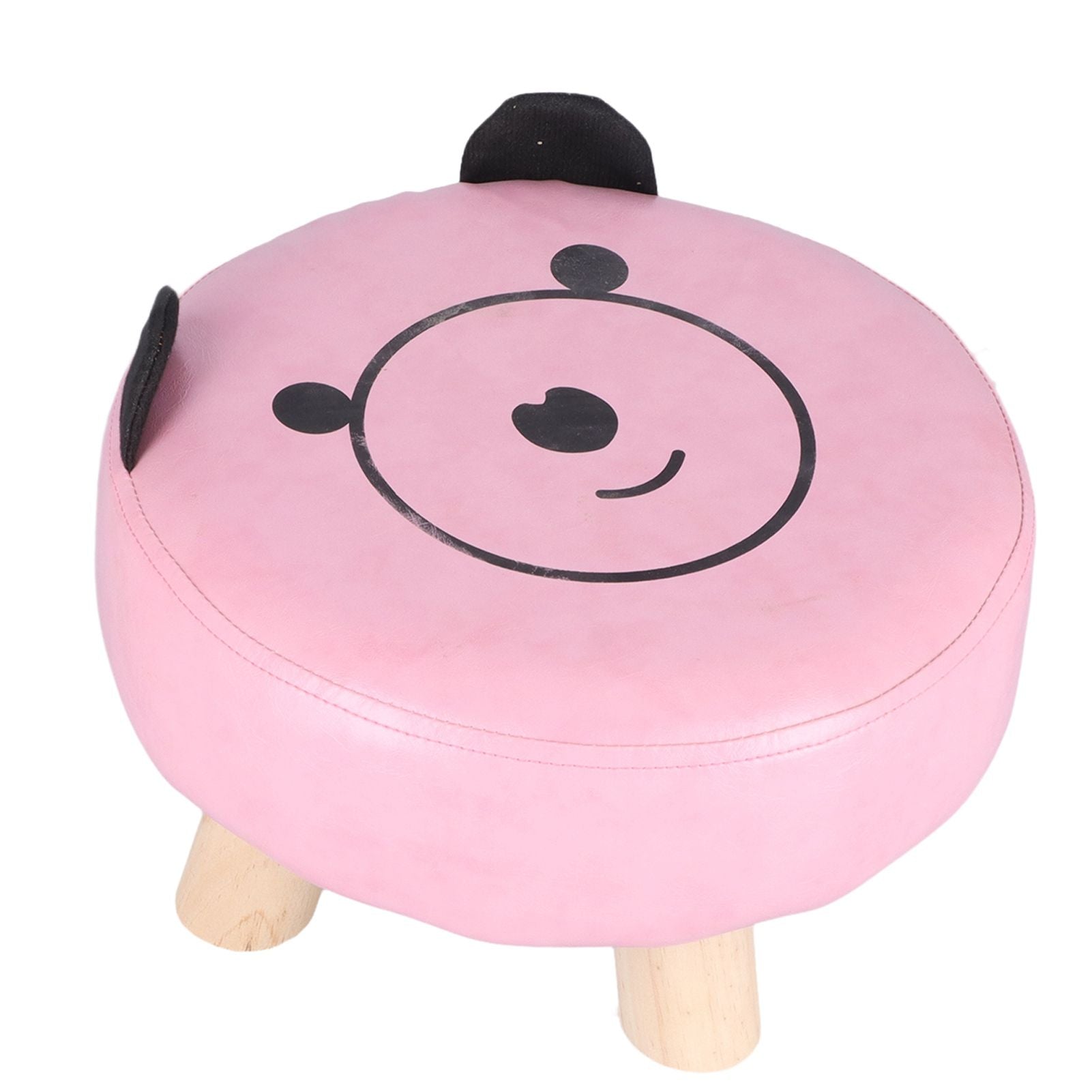 Small Under Desk Footrest Cute Cartoon Ottoman with 4 Stable Log Legs for Children V1294-YM0523-3116210070411