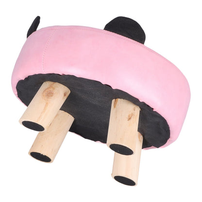 Small Under Desk Footrest Cute Cartoon Ottoman with 4 Stable Log Legs for Children V1294-YM0523-3116210070411