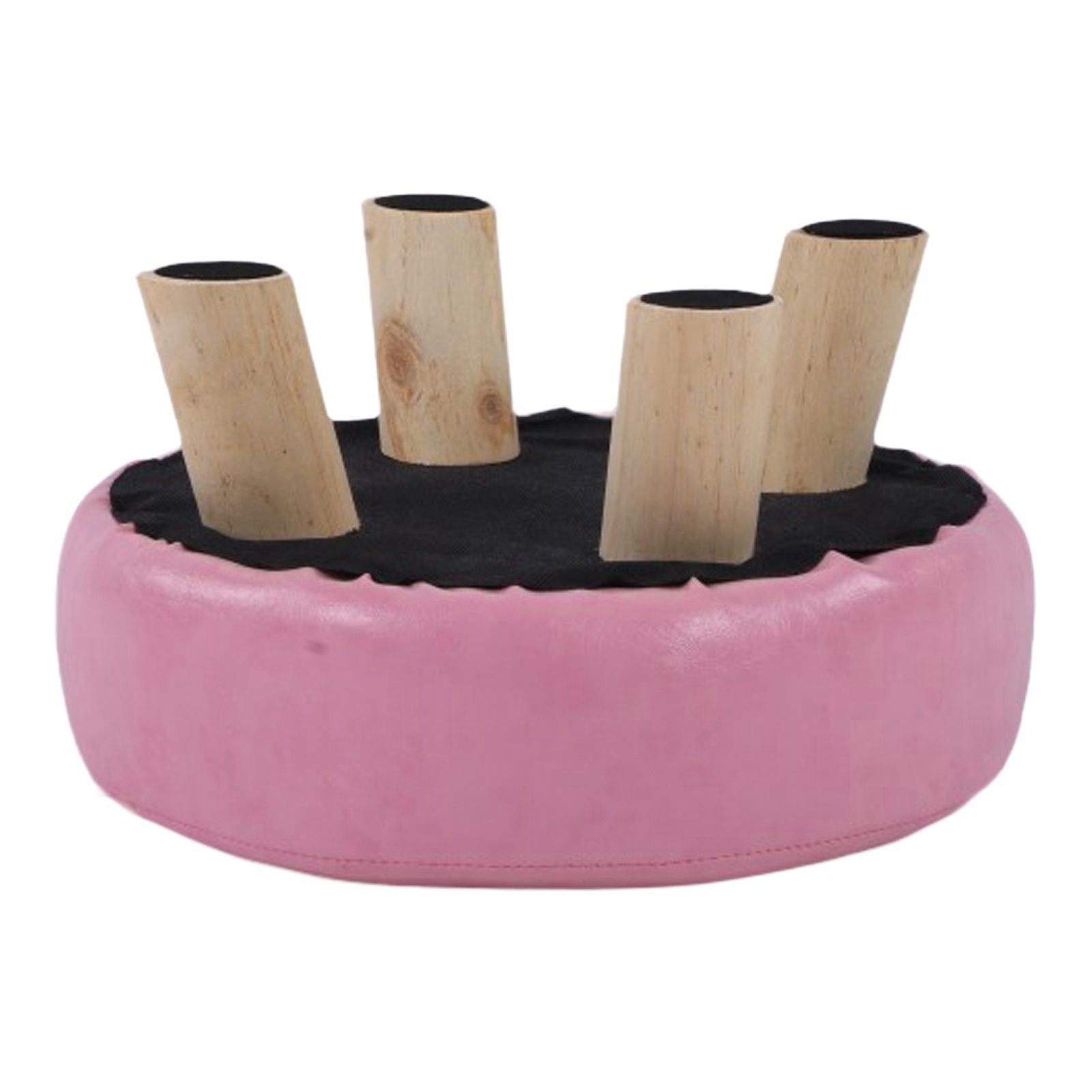 Small Under Desk Footrest Cute Cartoon Ottoman with 4 Stable Log Legs for Children V1294-YM0523-3116210070411