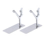 2Pcs Metal Book Ends Unique Men Design Simple Fashionable Decorative Bookends for Home Office Bar Restaurant V1294-YM0523-3116220000511