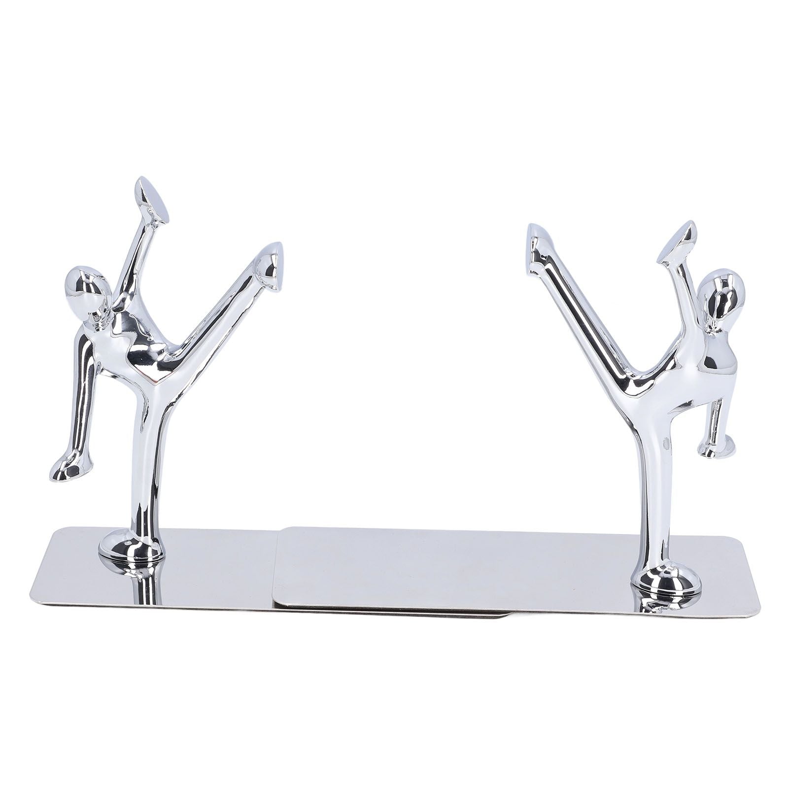 2Pcs Metal Book Ends Unique Men Design Simple Fashionable Decorative Bookends for Home Office Bar Restaurant V1294-YM0523-3116220000511