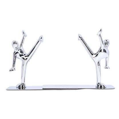 2Pcs Metal Book Ends Unique Men Design Simple Fashionable Decorative Bookends for Home Office Bar Restaurant V1294-YM0523-3116220000511