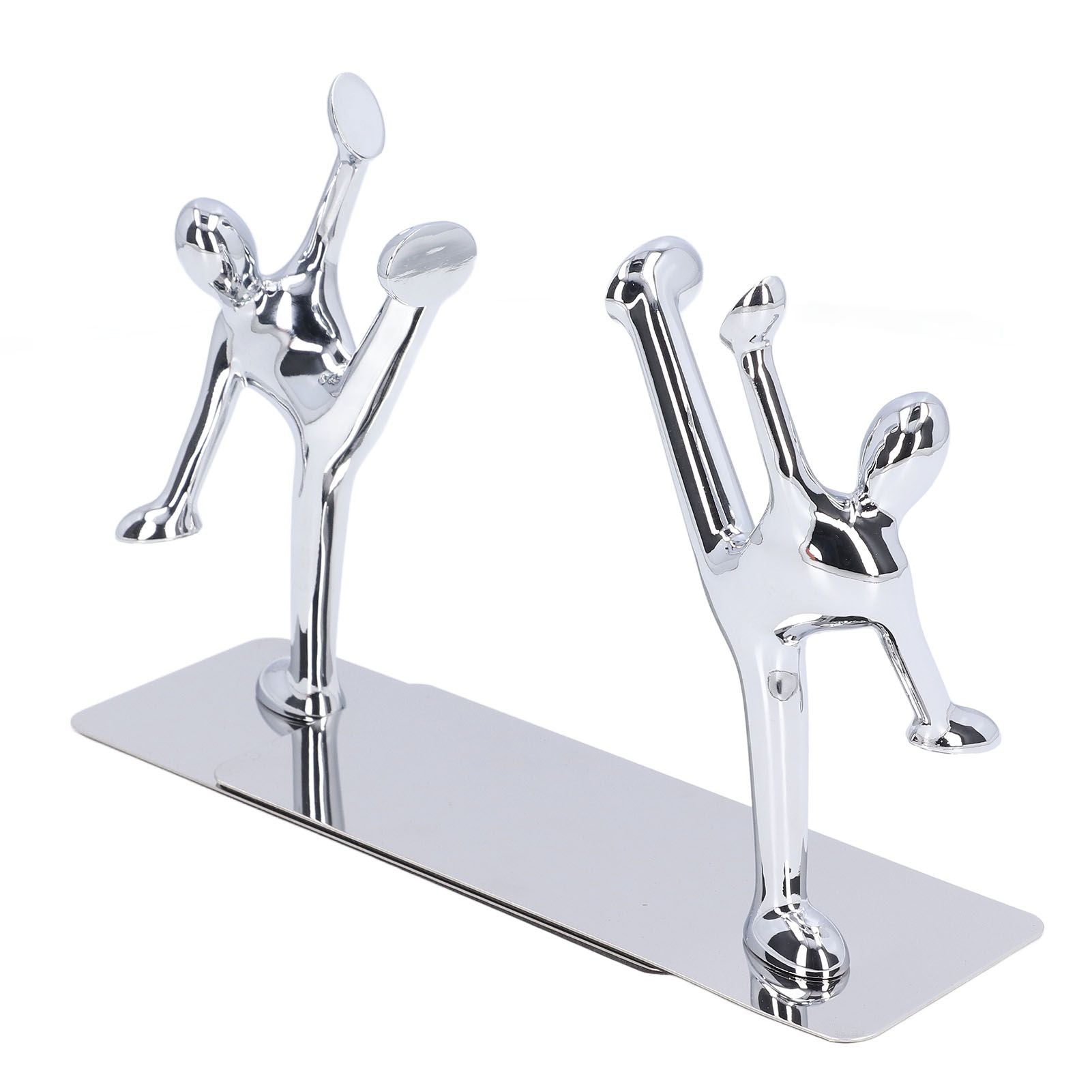 2Pcs Metal Book Ends Unique Men Design Simple Fashionable Decorative Bookends for Home Office Bar Restaurant V1294-YM0523-3116220000511