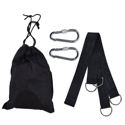 1.53M Tree Swing Hanging Strap Adjustable Heavy Duty Polyester Hammock Strap with Carabiner for Outdoor Garden V1294-YM0523-3116220001511