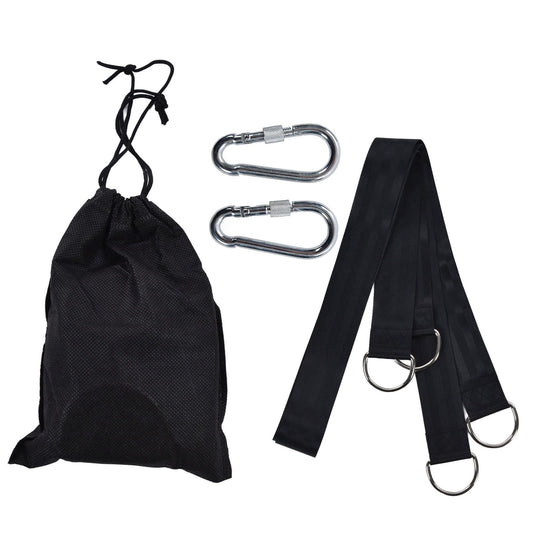1.53M Tree Swing Hanging Strap Adjustable Heavy Duty Polyester Hammock Strap with Carabiner for Outdoor Garden V1294-YM0523-3116220001511