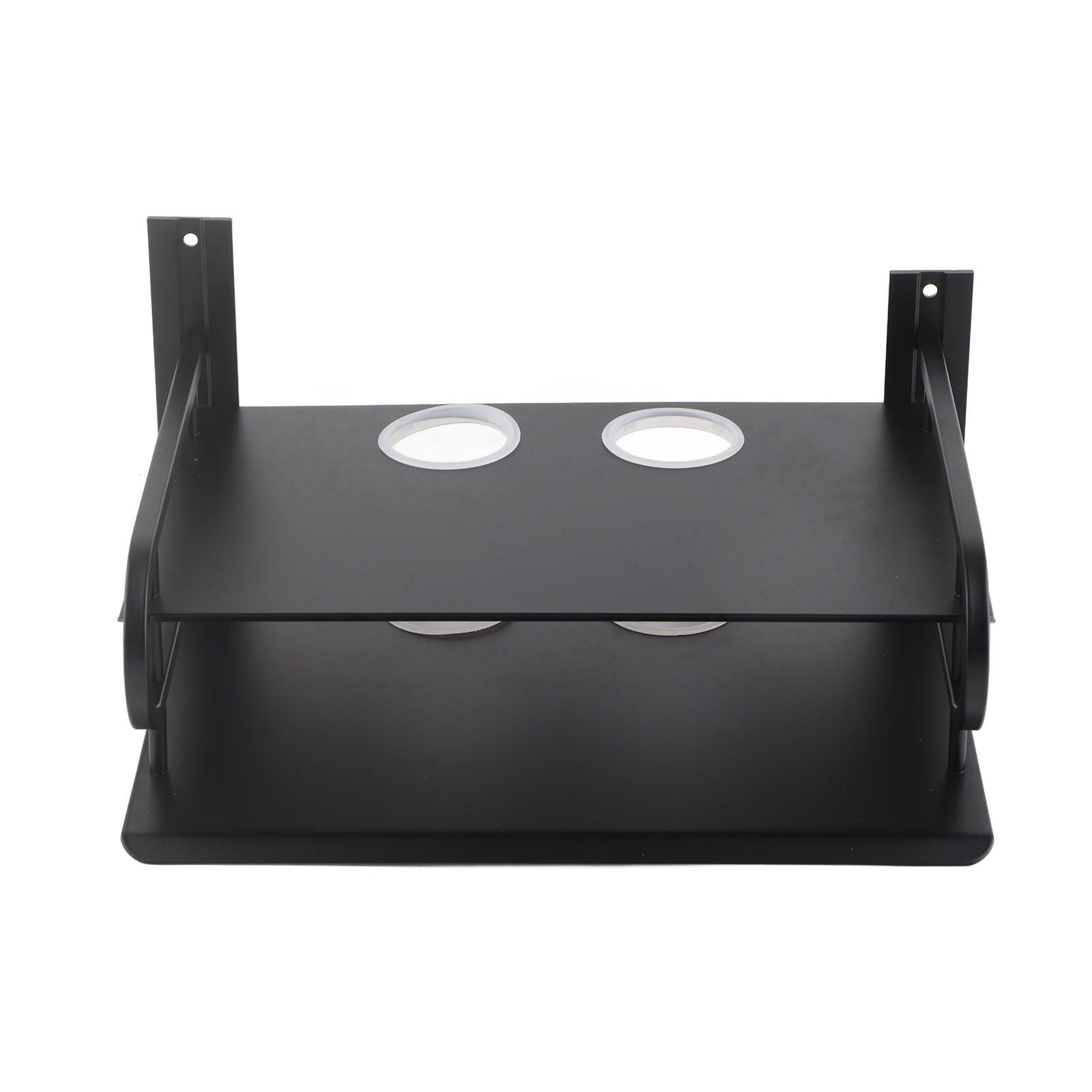 Double Layer Floating Wall Shelf TV Box Shelf Wall Mounted Router DVD Cable Box Shelf for Household V1294-YM0523-3116220002711
