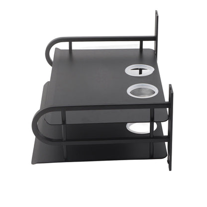 Double Layer Floating Wall Shelf TV Box Shelf Wall Mounted Router DVD Cable Box Shelf for Household V1294-YM0523-3116220002711