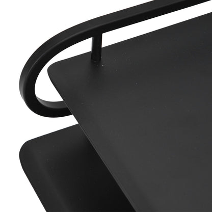 Double Layer Floating Wall Shelf TV Box Shelf Wall Mounted Router DVD Cable Box Shelf for Household V1294-YM0523-3116220002711
