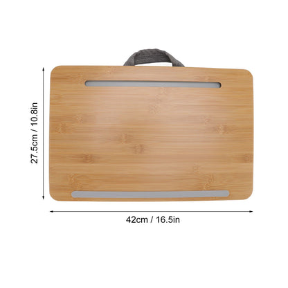 Home Office Laptop Lap Desk Portable Multifunctional Laptop Stand for Bed Sofa Couch 42x27.5cm Small Size V1294-YM0523-3116220004011