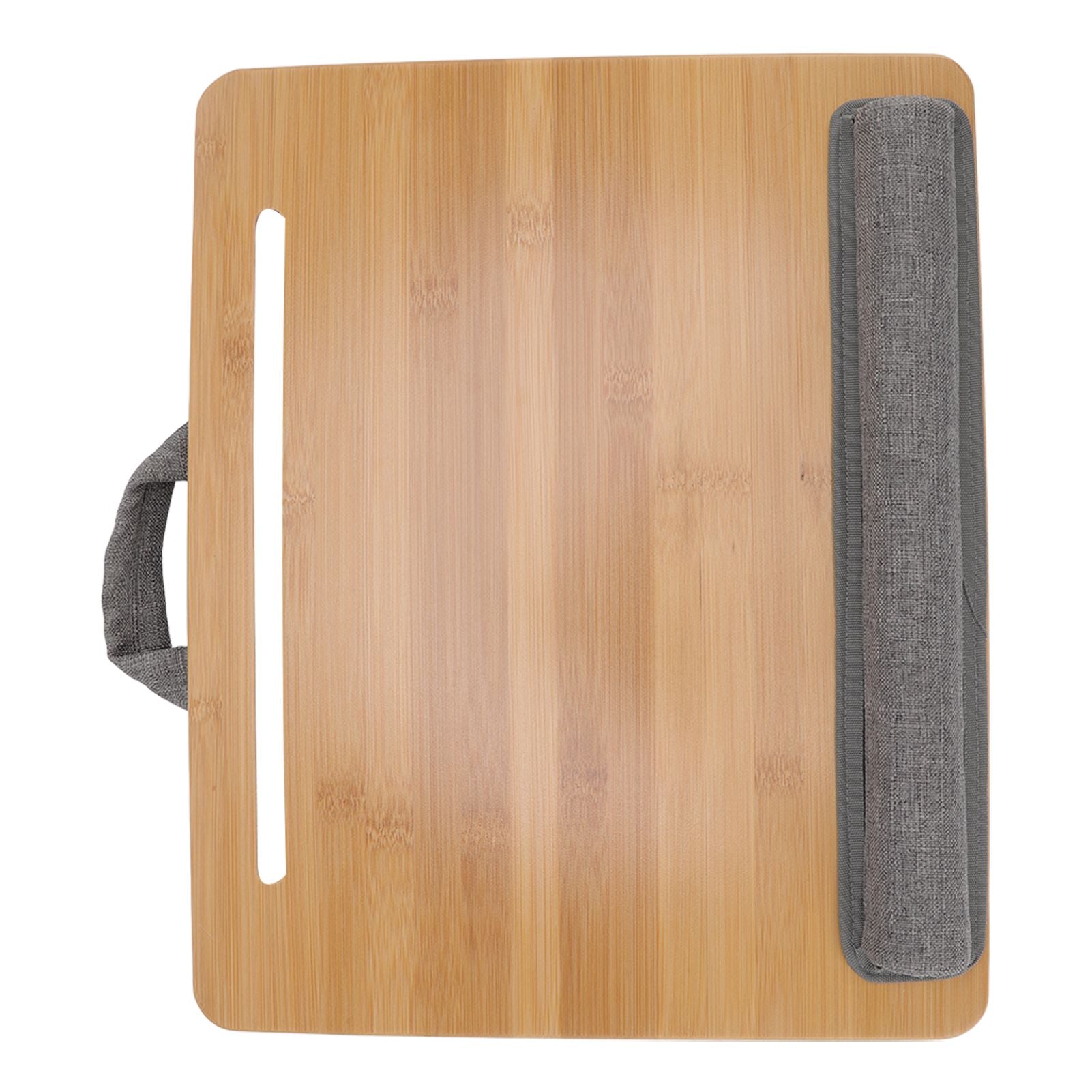 Laptop Table Multifunction Bamboo Lap Desk Bed Tray with Cushion for Reading Writing Playing V1294-YM0523-3116220004111