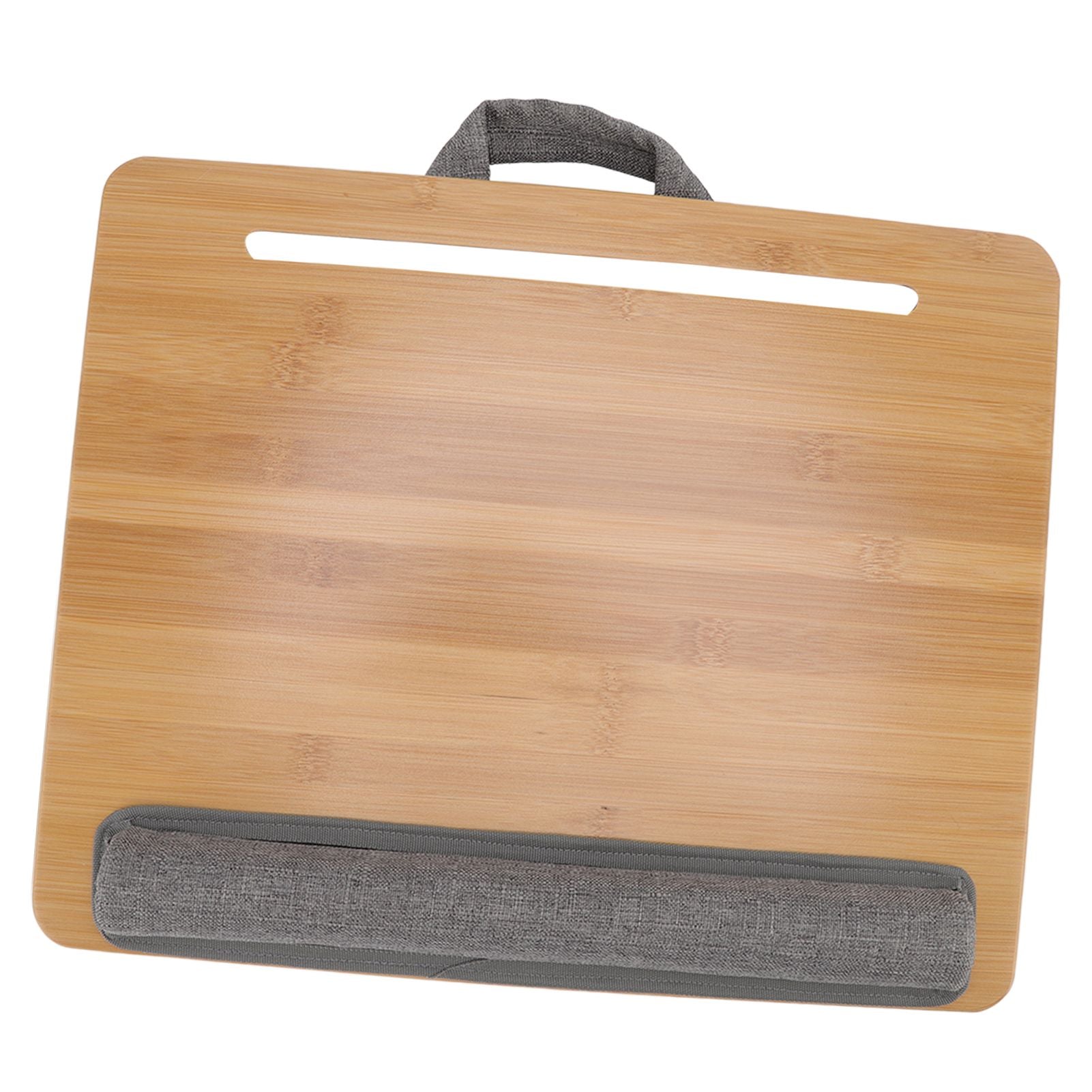 Laptop Table Multifunction Bamboo Lap Desk Bed Tray with Cushion for Reading Writing Playing V1294-YM0523-3116220004111