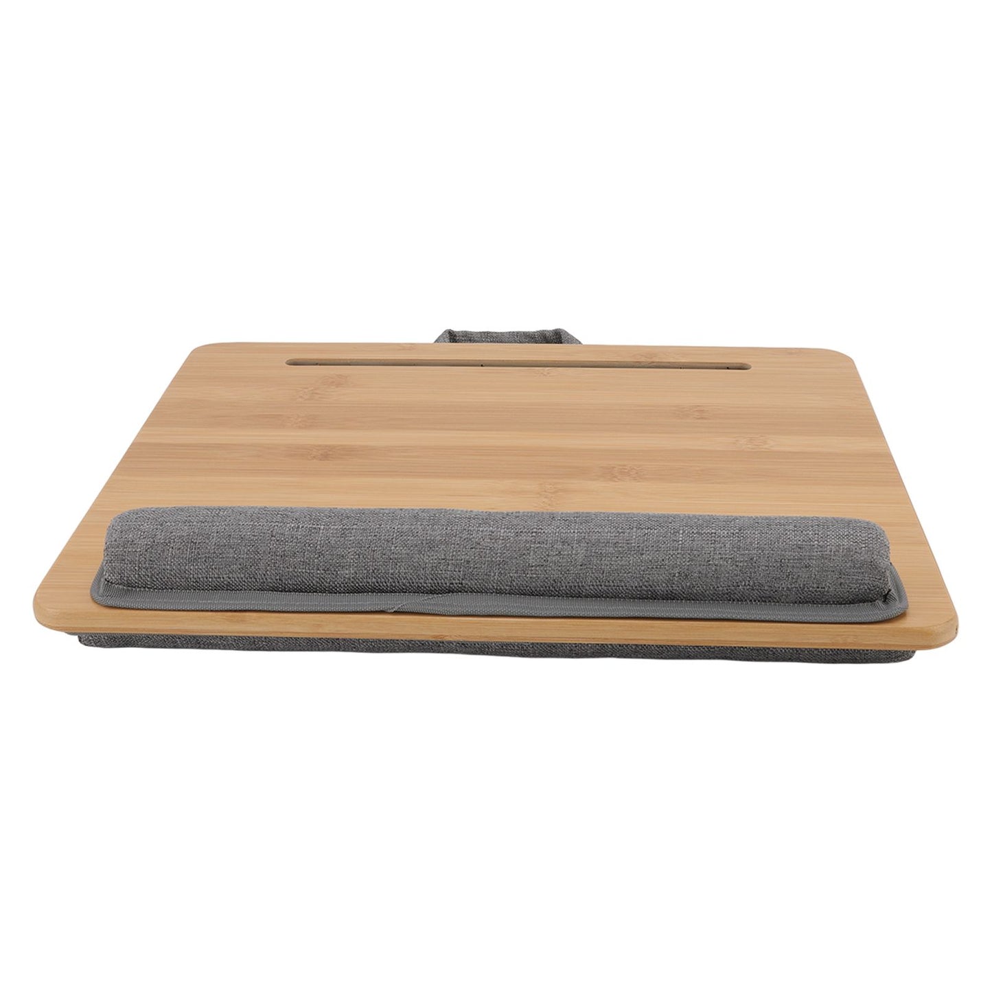 Laptop Table Multifunction Bamboo Lap Desk Bed Tray with Cushion for Reading Writing Playing V1294-YM0523-3116220004111