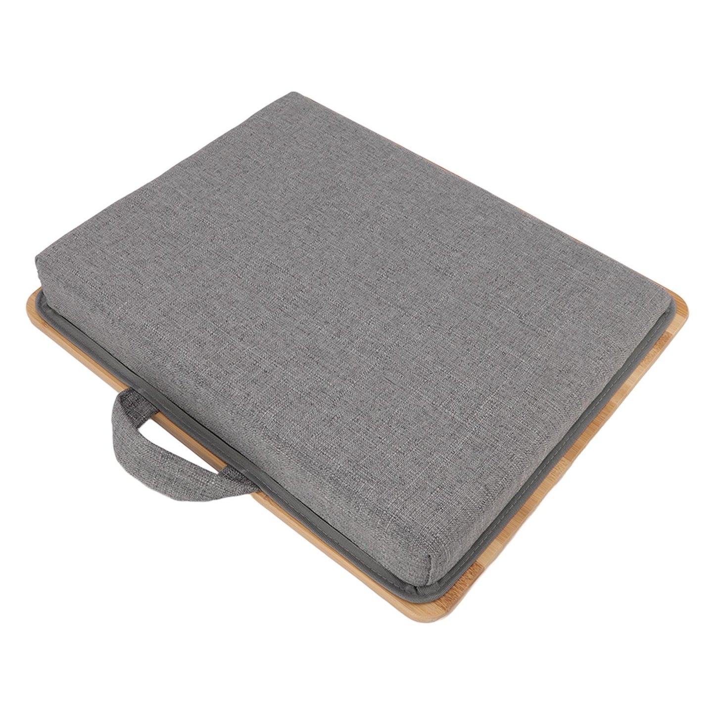 Laptop Table Multifunction Bamboo Lap Desk Bed Tray with Cushion for Reading Writing Playing V1294-YM0523-3116220004111