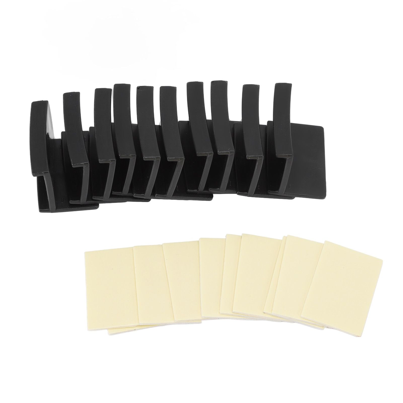 10 Pcs Hat Hooks Modern Minimalist Lossless Strong Acrylic Adhesive Hat Hangers for Home Wall Black V1294-YM0523-3116220004611