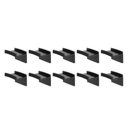 10 Pcs Hat Hooks Modern Minimalist Lossless Strong Acrylic Adhesive Hat Hangers for Home Wall Black V1294-YM0523-3116220004611