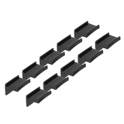 10 Pcs Hat Hooks Modern Minimalist Lossless Strong Acrylic Adhesive Hat Hangers for Home Wall Black V1294-YM0523-3116220004611