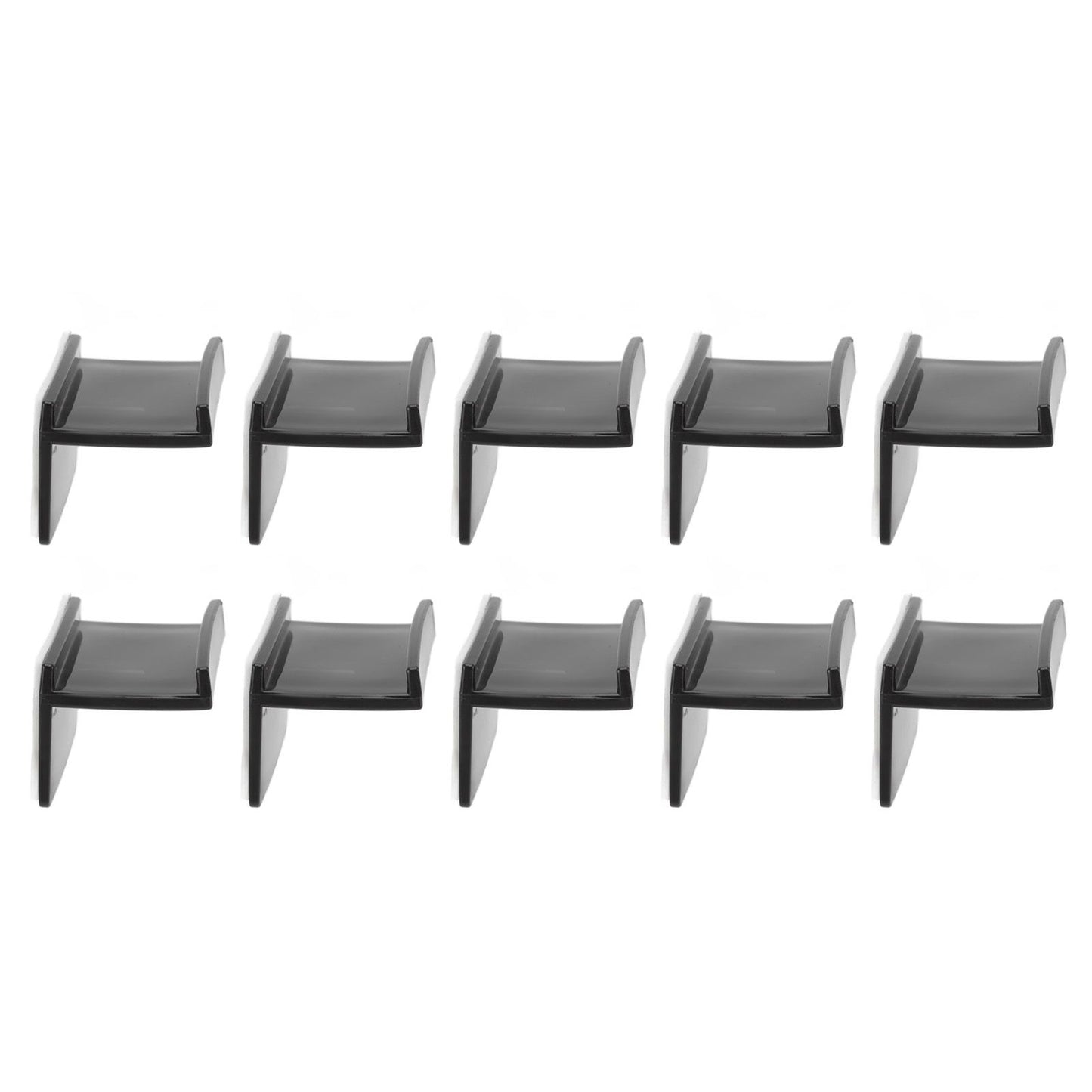 10 Pcs Hat Hooks Modern Minimalist Lossless Strong Acrylic Adhesive Hat Hangers for Home Wall Black V1294-YM0523-3116220004611