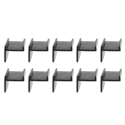 10 Pcs Hat Hooks Modern Minimalist Lossless Strong Acrylic Adhesive Hat Hangers for Home Wall Black V1294-YM0523-3116220004611