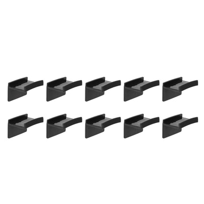 10 Pcs Hat Hooks Modern Minimalist Lossless Strong Acrylic Adhesive Hat Hangers for Home Wall Black V1294-YM0523-3116220004611