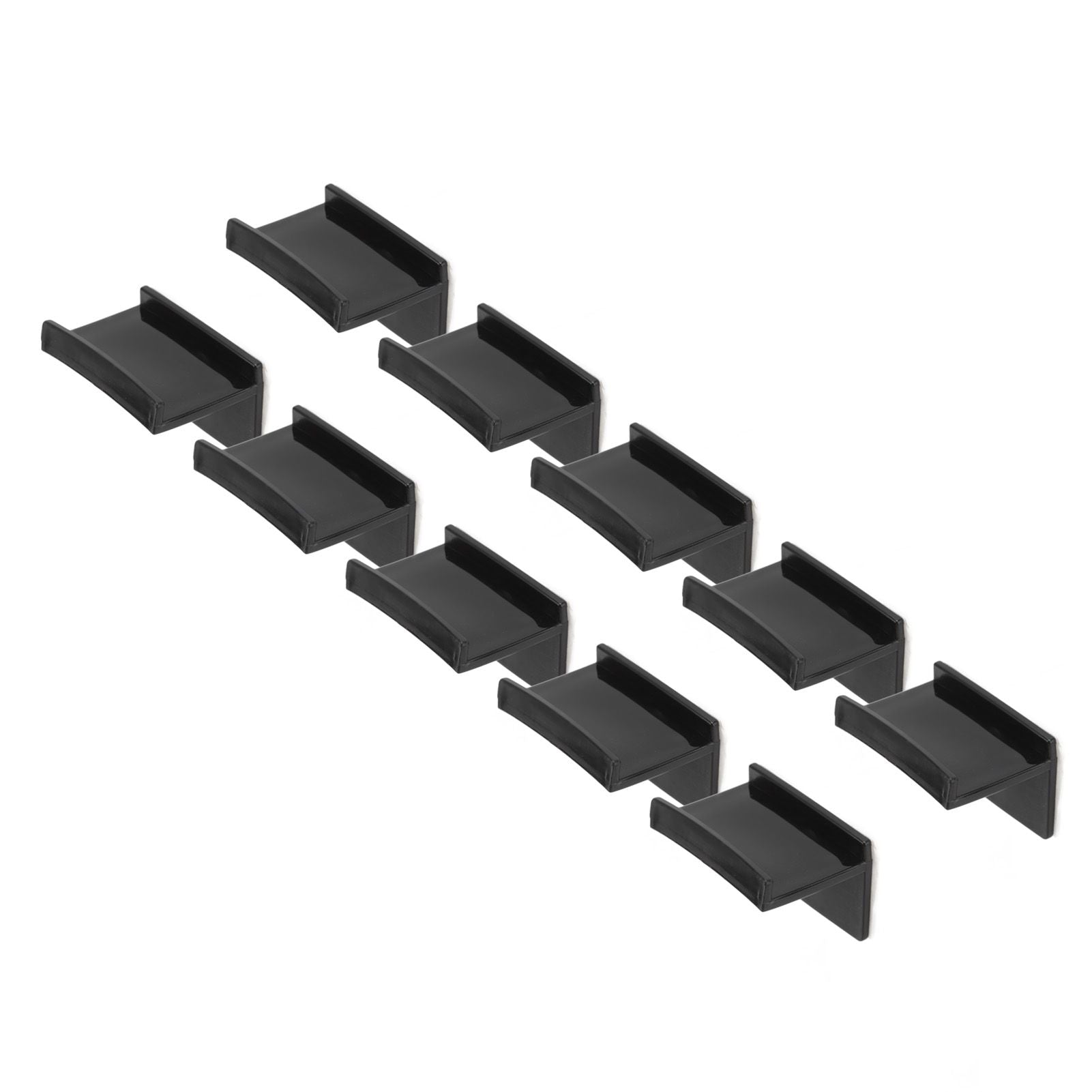 10 Pcs Hat Hooks Modern Minimalist Lossless Strong Acrylic Adhesive Hat Hangers for Home Wall Black V1294-YM0523-3116220004611