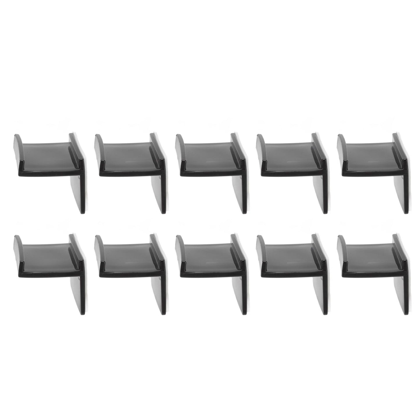 10 Pcs Hat Hooks Modern Minimalist Lossless Strong Acrylic Adhesive Hat Hangers for Home Wall Black V1294-YM0523-3116220004611
