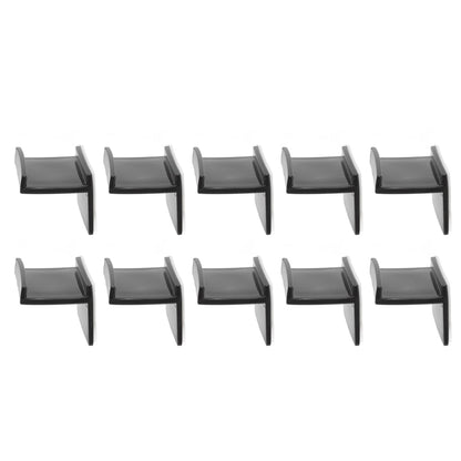 10 Pcs Hat Hooks Modern Minimalist Lossless Strong Acrylic Adhesive Hat Hangers for Home Wall Black V1294-YM0523-3116220004611