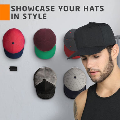 10 Pcs Hat Hooks Modern Minimalist Lossless Strong Acrylic Adhesive Hat Hangers for Home Wall Black V1294-YM0523-3116220004611