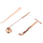 3PCS Candle Accessory Set Candle Wick Trimmer Cutter Snuffer Extinguisher Wick Dipper Gift SuppliesRose Gold V1294-YM0523-3117210129411