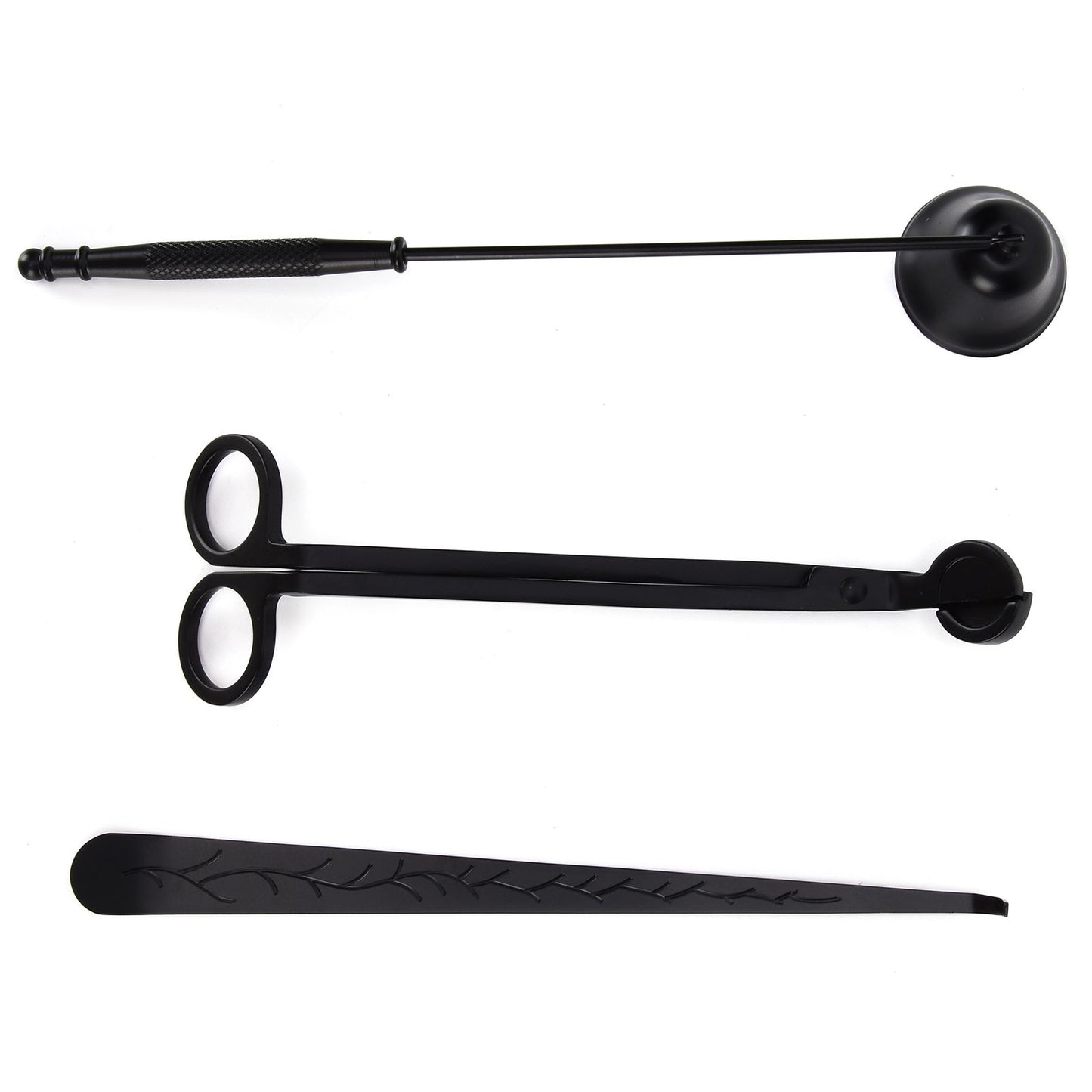 3PCS Candle Accessory Set Candle Wick Trimmer Cutter Snuffer Extinguisher Wick Dipper Gift SuppliesBlack V1294-YM0523-3117210129413