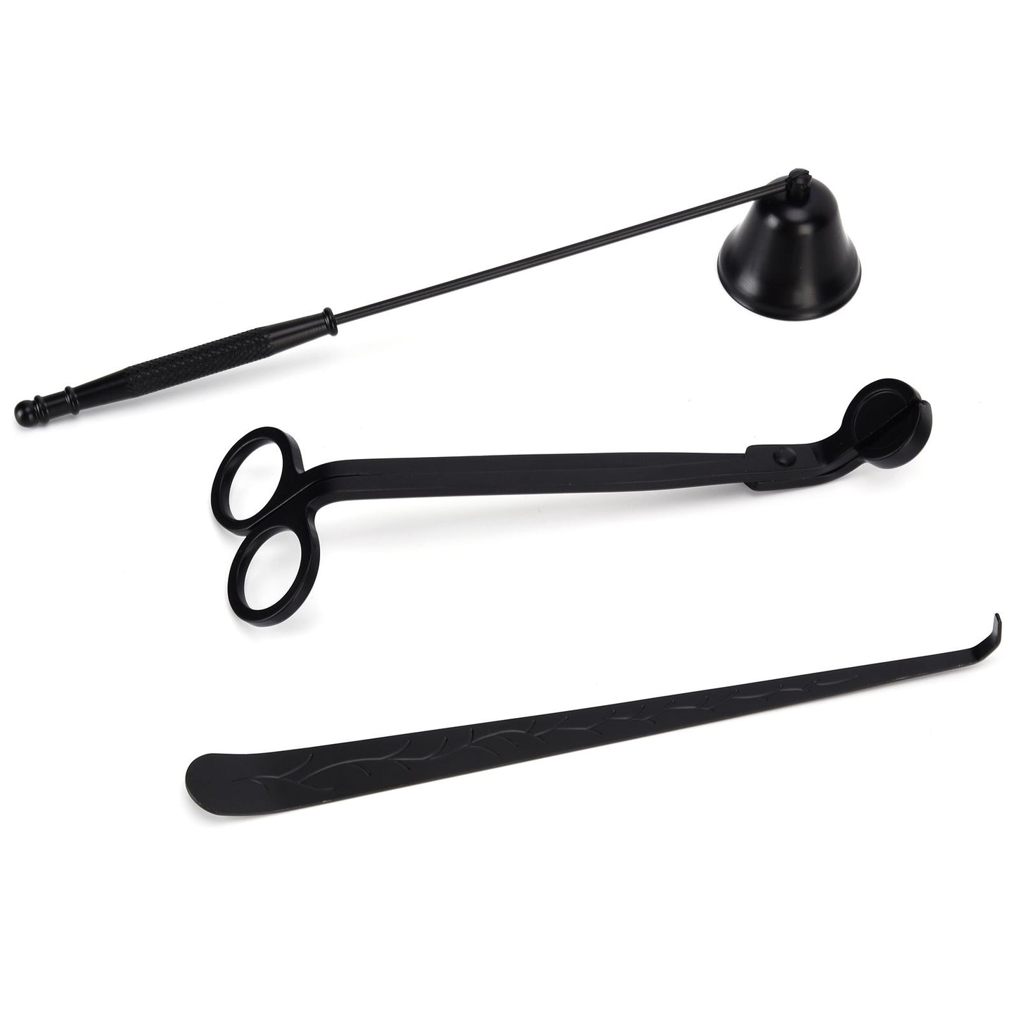 3PCS Candle Accessory Set Candle Wick Trimmer Cutter Snuffer Extinguisher Wick Dipper Gift SuppliesBlack V1294-YM0523-3117210129413