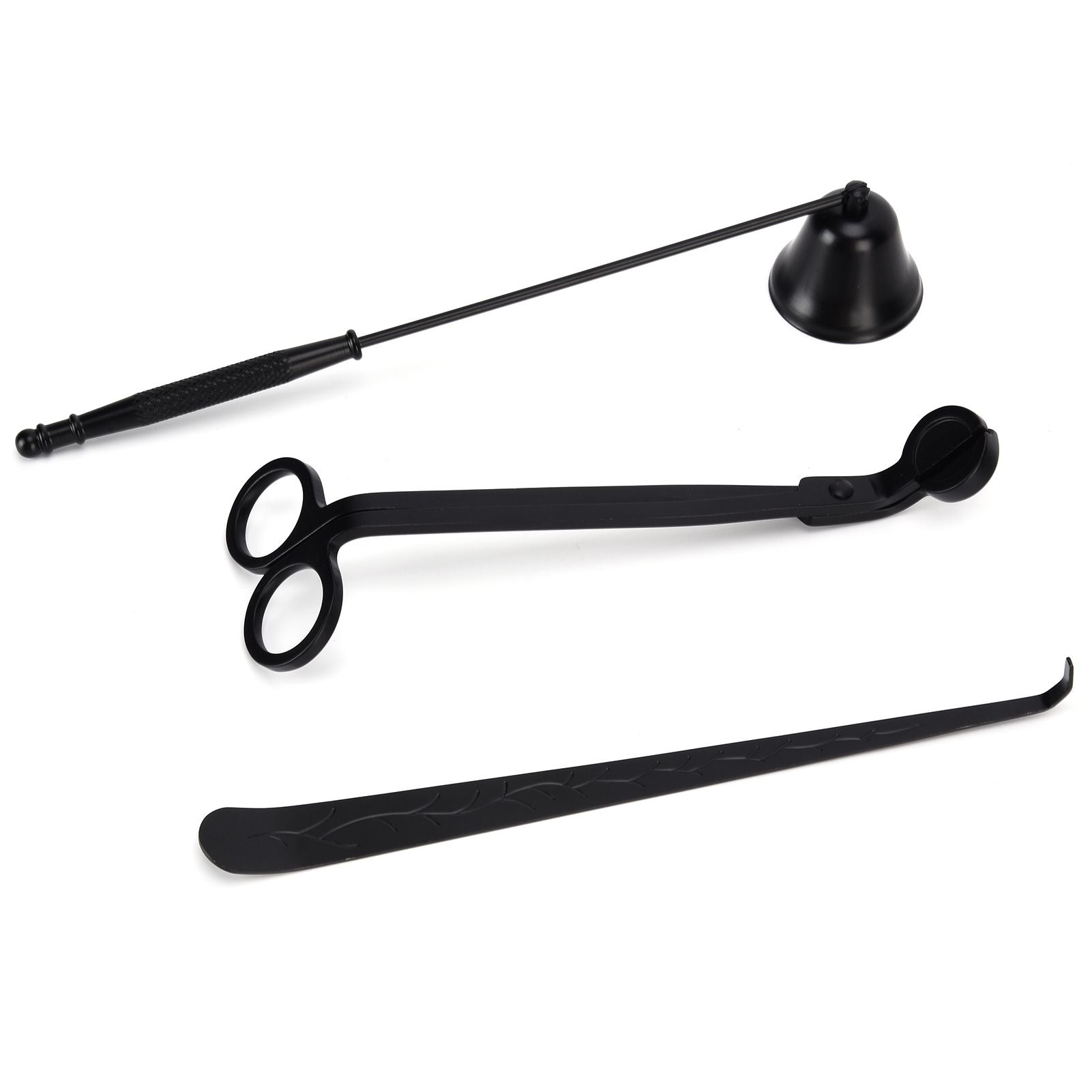 3PCS Candle Accessory Set Candle Wick Trimmer Cutter Snuffer Extinguisher Wick Dipper Gift SuppliesBlack V1294-YM0523-3117210129413