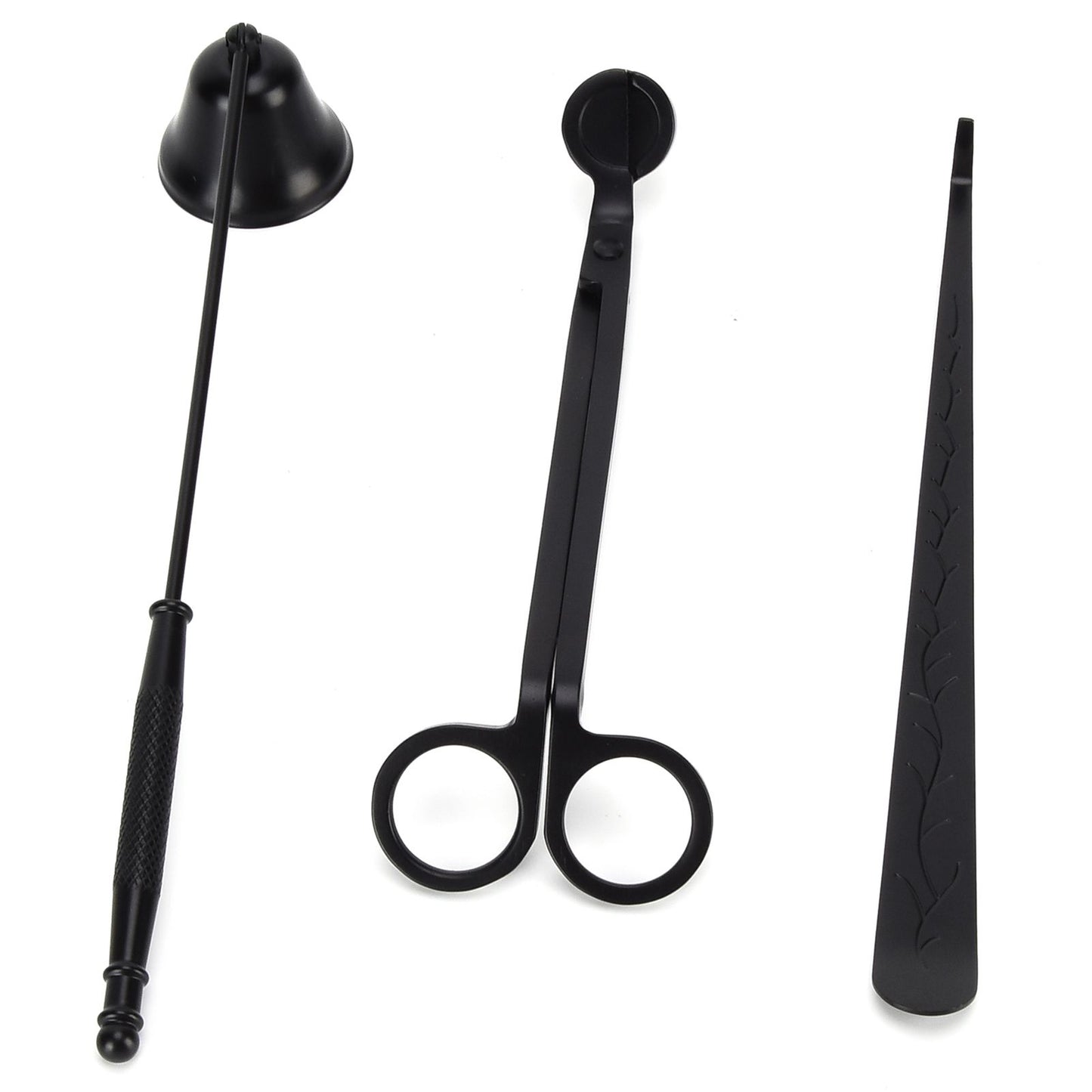 3PCS Candle Accessory Set Candle Wick Trimmer Cutter Snuffer Extinguisher Wick Dipper Gift SuppliesBlack V1294-YM0523-3117210129413