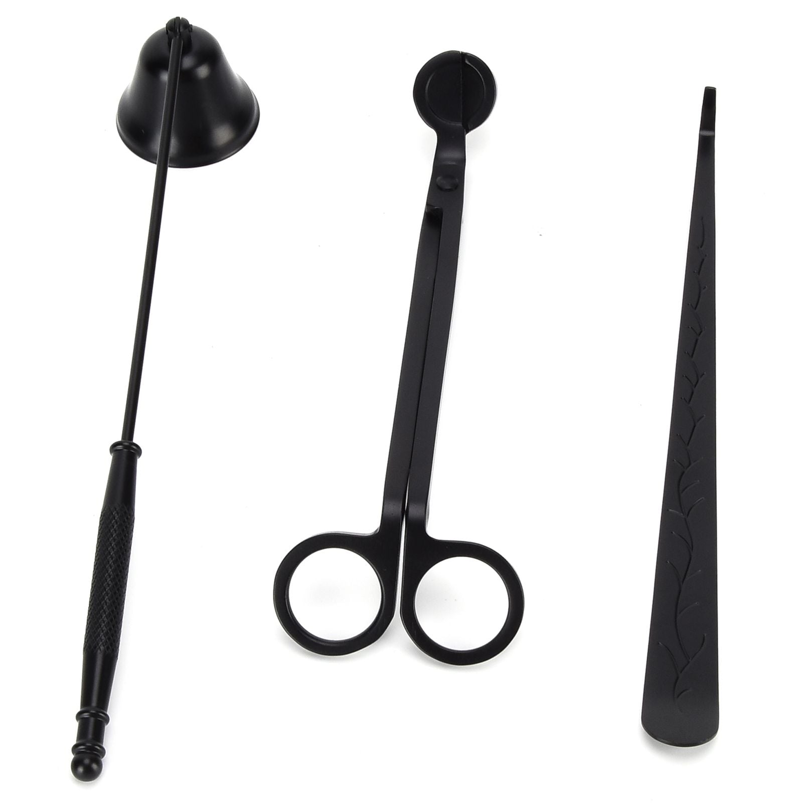 3PCS Candle Accessory Set Candle Wick Trimmer Cutter Snuffer Extinguisher Wick Dipper Gift SuppliesBlack V1294-YM0523-3117210129413