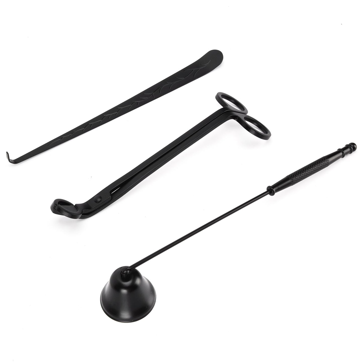 3PCS Candle Accessory Set Candle Wick Trimmer Cutter Snuffer Extinguisher Wick Dipper Gift SuppliesBlack V1294-YM0523-3117210129413