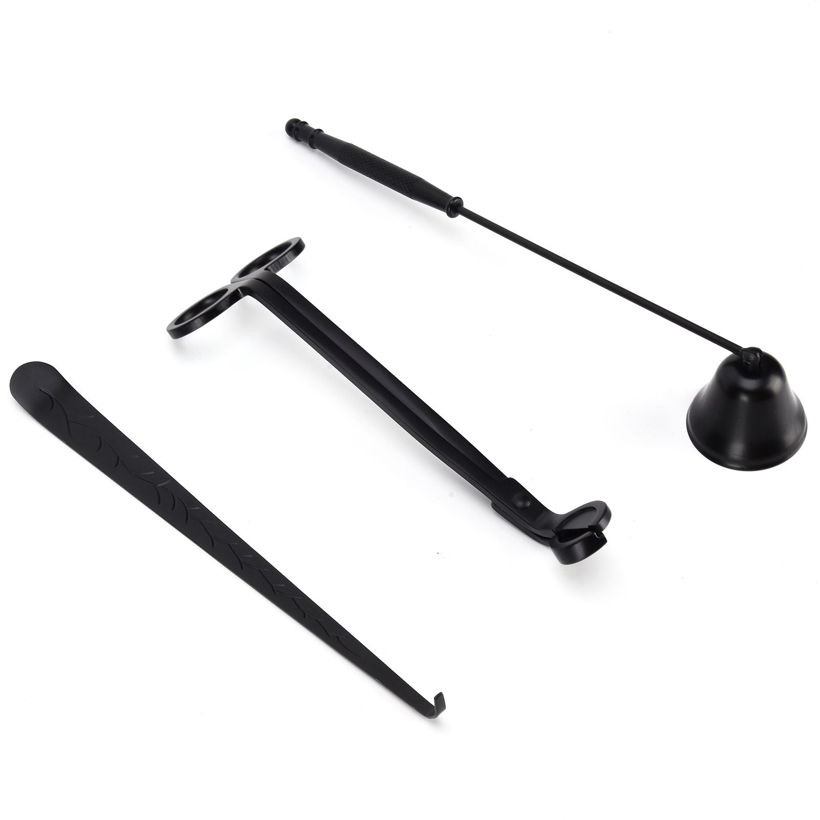 3PCS Candle Accessory Set Candle Wick Trimmer Cutter Snuffer Extinguisher Wick Dipper Gift SuppliesBlack V1294-YM0523-3117210129413