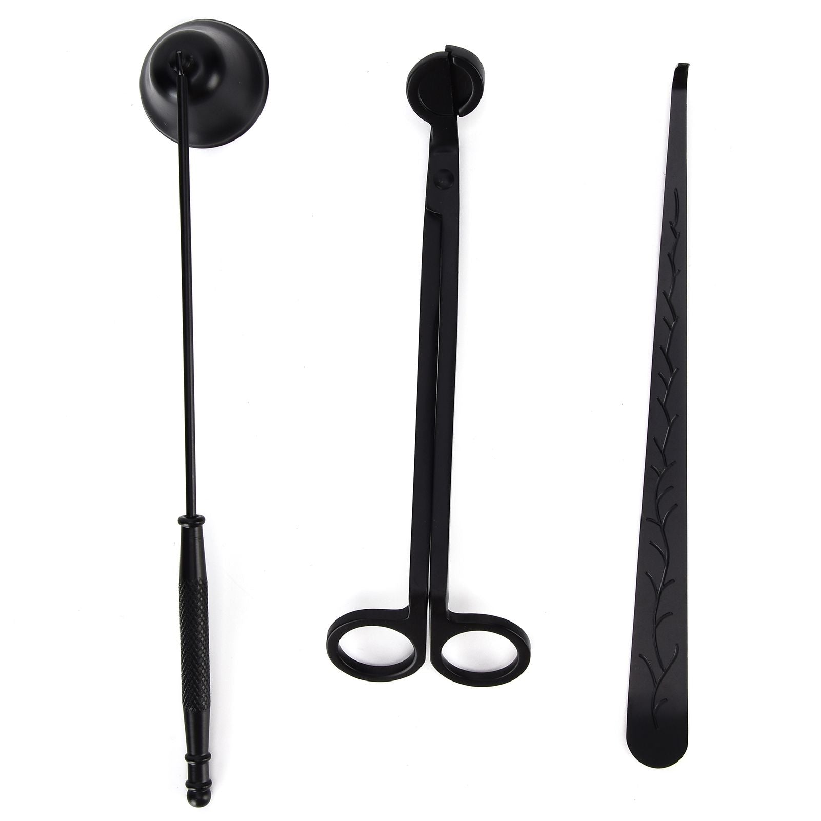 3PCS Candle Accessory Set Candle Wick Trimmer Cutter Snuffer Extinguisher Wick Dipper Gift SuppliesBlack V1294-YM0523-3117210129413