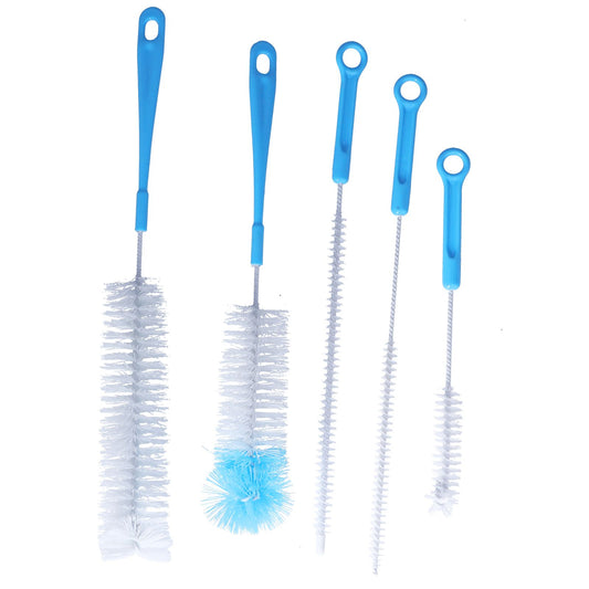 Water Bottle Brush 5pcs Long Handle Cleaning Brush for Narrow Neck Water Bottle Baby Bottle Coffee GrinderBlue V1294-YM0523-3117210155311