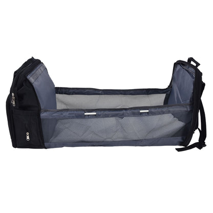 Backpack Multifunctional Foldable Large Capacity Baby Diaper Storage Bag for TravelBlack V1294-YM0523-3117210159811