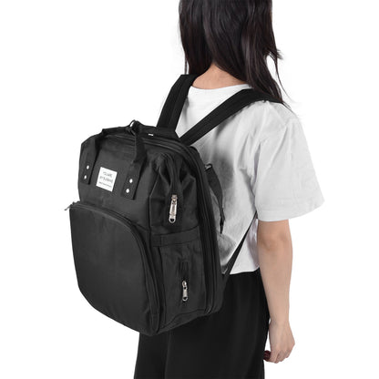 Backpack Multifunctional Foldable Large Capacity Baby Diaper Storage Bag for TravelBlack V1294-YM0523-3117210159811